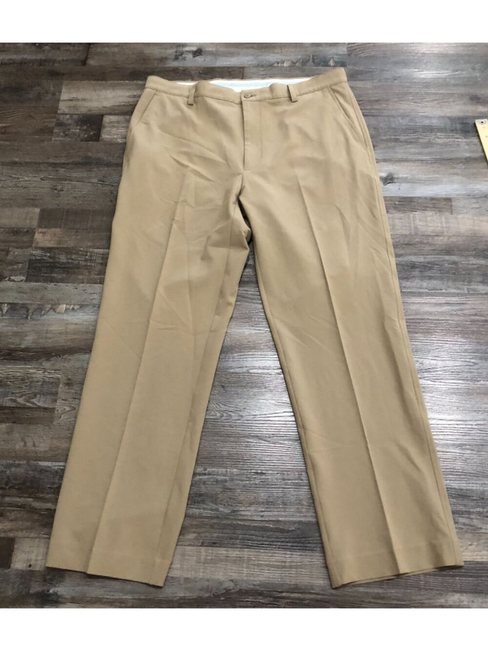 Footjoy Mens 38x32 Brown Tan Flat Front Casual Chino Golf Pants